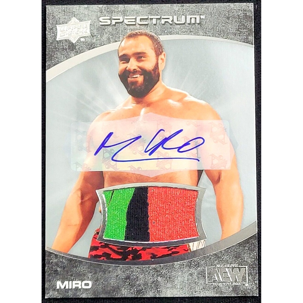 2021 UPPER DECK AEW SPECTRUM MIRO RELIC AUTO #D 17/20